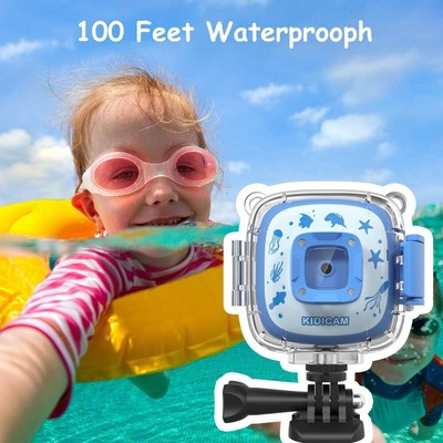 Dragon Touch Kids Waterproof Camera 1080P HD Children Digital Action Cam
