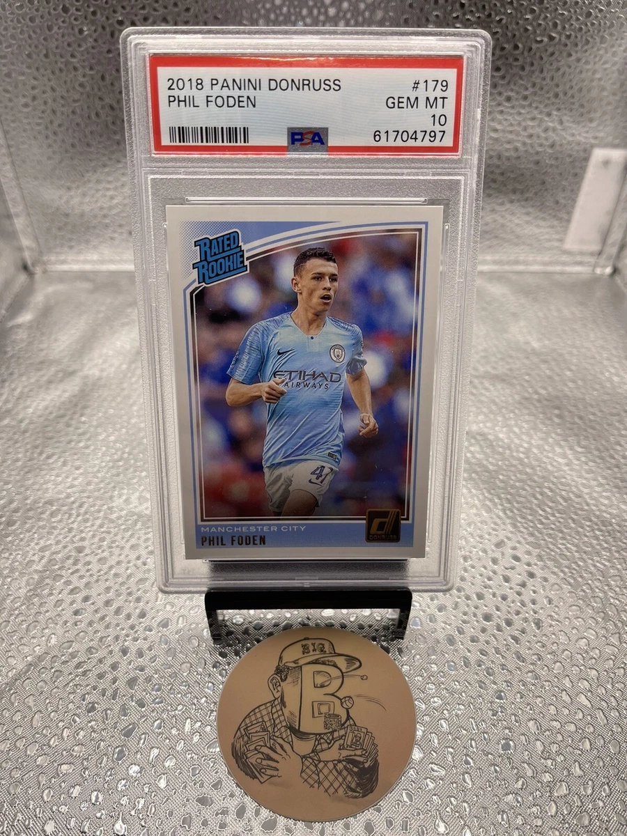 PSA 10 2018 Panini Donruss Rated Rookie Phil Foden No.179 RC