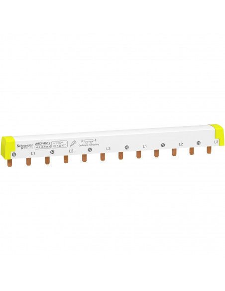 Peigne à dents Acti9 iC60 Schneider A9XPH512 3xN+P 100A 12 modules 18mm