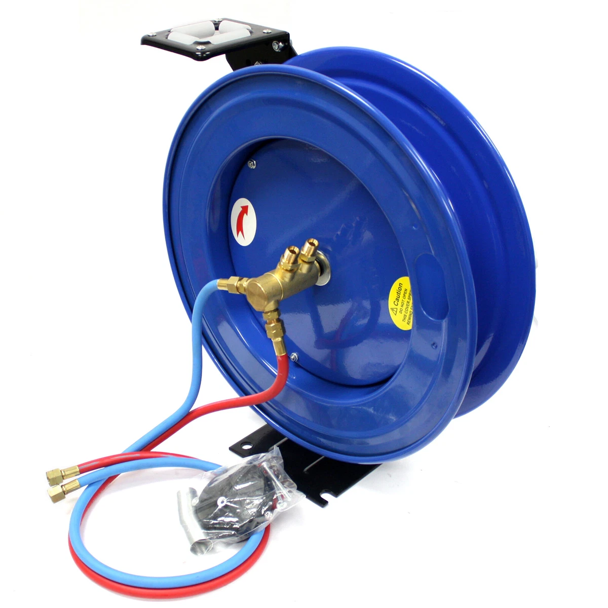 50ft Automatic Retractable Twin Hose Reel for Welding Hoses Oxygen  Acetylene