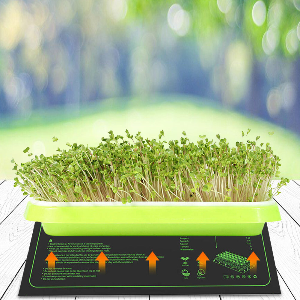 IPX7 Waterproof Seedling Heat Mat Durable Heating Pad Useful for Seed