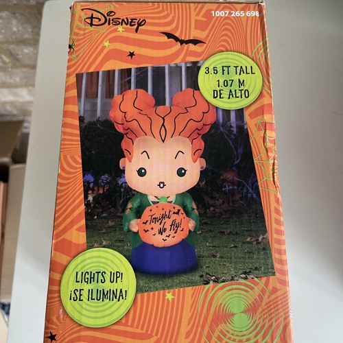 Gemmy Hocus Pocus Winifred 3.5 ft Inflatable Airblown Winifred Sanderson Disney - Picture 7 of 8