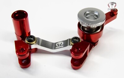 CR Traxxas SLASH 4x4 RED Aluminum Steering Bellcrank 4WD Stampede Rustler Rally