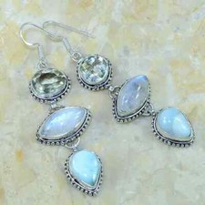 Silver, Larimar & Amethyst