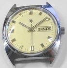 1 Vintage Chrome Steel Case Lip Watch Circa 1970