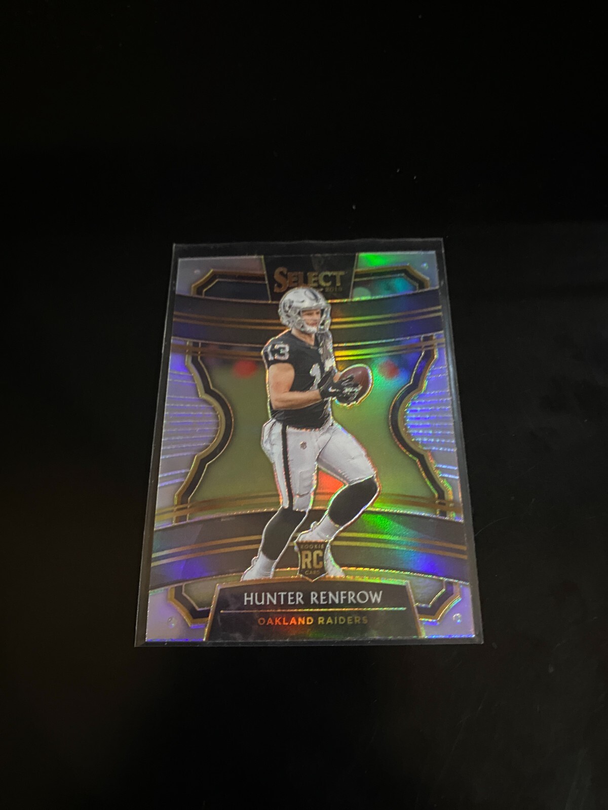 Hunter Renfrow 2019 Select Concourse Silver Prizm RC Raiders 33 PWE