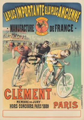 VéLO/CYCLES PEUGEOT Rf104 - POSTER HQ 50x70cm d'une AFFICHE VINTAGE