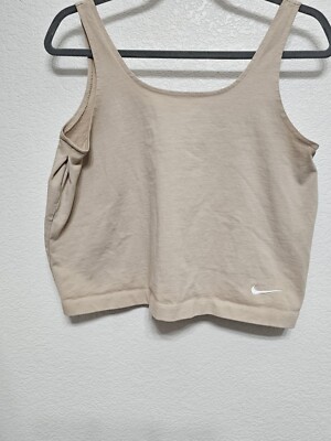 nike nude crop top