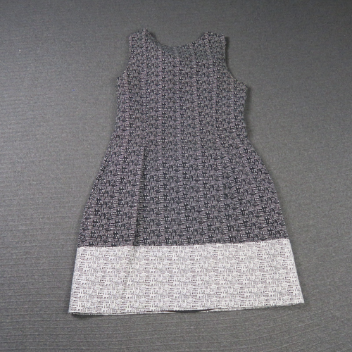 Review Womens Sheath Dress 10(AU) Black White Bow Sleeveless Office Pencil Work - Picture 7 of 9