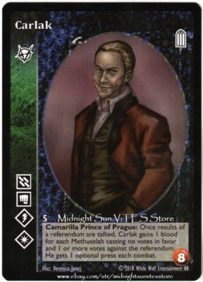 Carlak Brujah Keepers of Tradition 2018 BCP V:TES VTES Vampire CCG