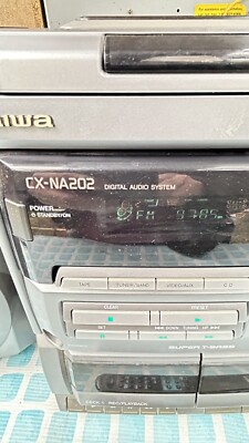 Aiwa CX-NA202U 3 Disc CD Changer Dual Cassette Compact Stereo