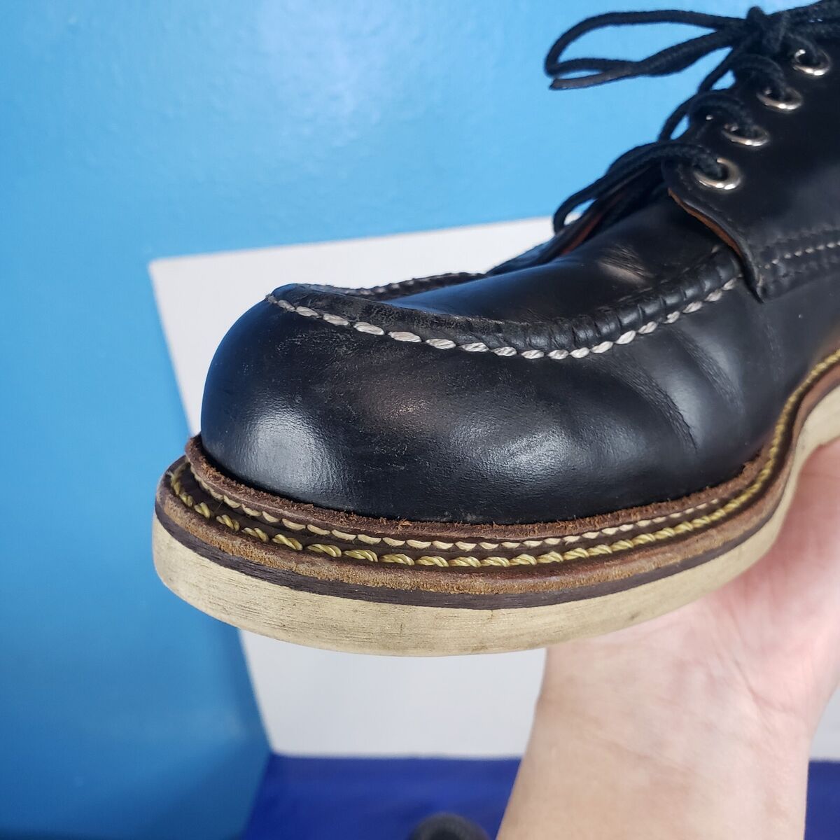 Red Wing Shoes 8106 Size 9D Black Heritage Boots Low Moc Red Wing Shoes 8106 Size 9D Black Heritage Boots Low Moc