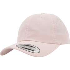 Image of Yupoong Low Profile Washed Cap Pastel Flexfit Kappe Ladies Curved Visor Dad Hat
