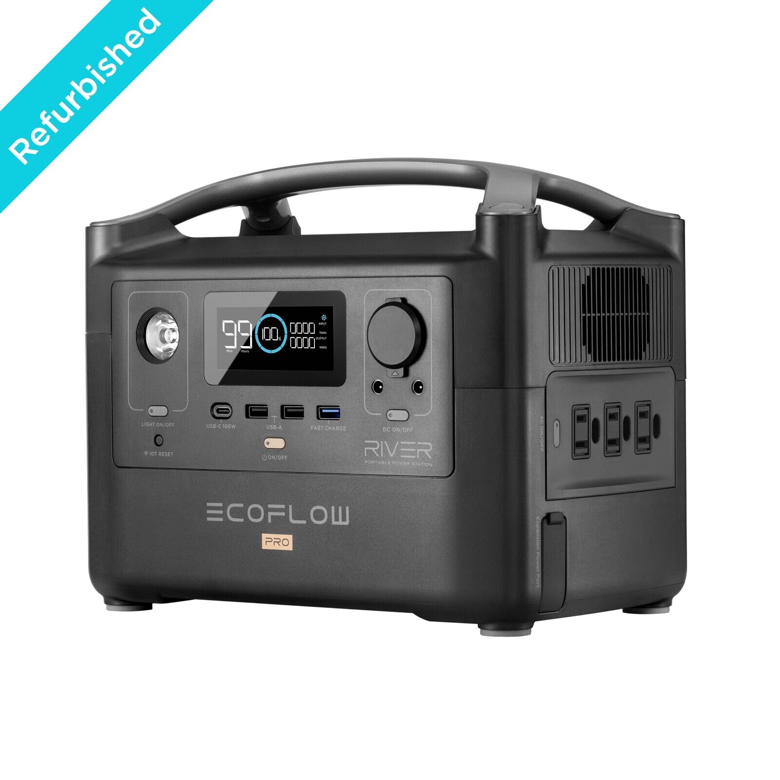 EcoFlow RIVER Pro Portable Power Station 720Wh Certified Refurbished