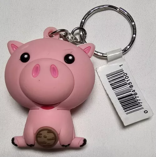 Disney Toy Story Hamm Piggy Bank Keychain Backpack Hanger Mini 3D Figure 2" Toy