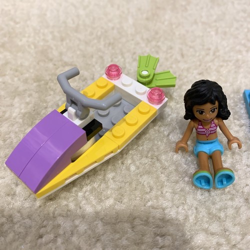 Lego Friends Lot 3937 Olivia's Speedboat 41000 Kate Water Scooter Fun Complete - Picture 17 of 20