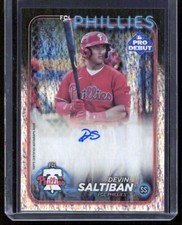 2024 Topps Pro Debut Devin Saltiban Auto Sparkle Foil /199 Phillies #PD-179