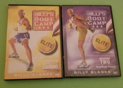 BILLY'S BOOT CAMP - Lot of 2 DVDs - 8 MINUTE CARDIO & MAXIMUM POWER - NEW Sealed