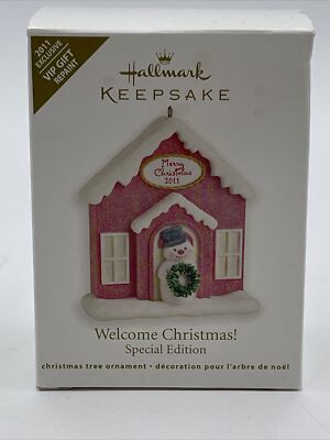 2011 Hallmark Welcome Christmas Special Edition VIP House Ornament NIB