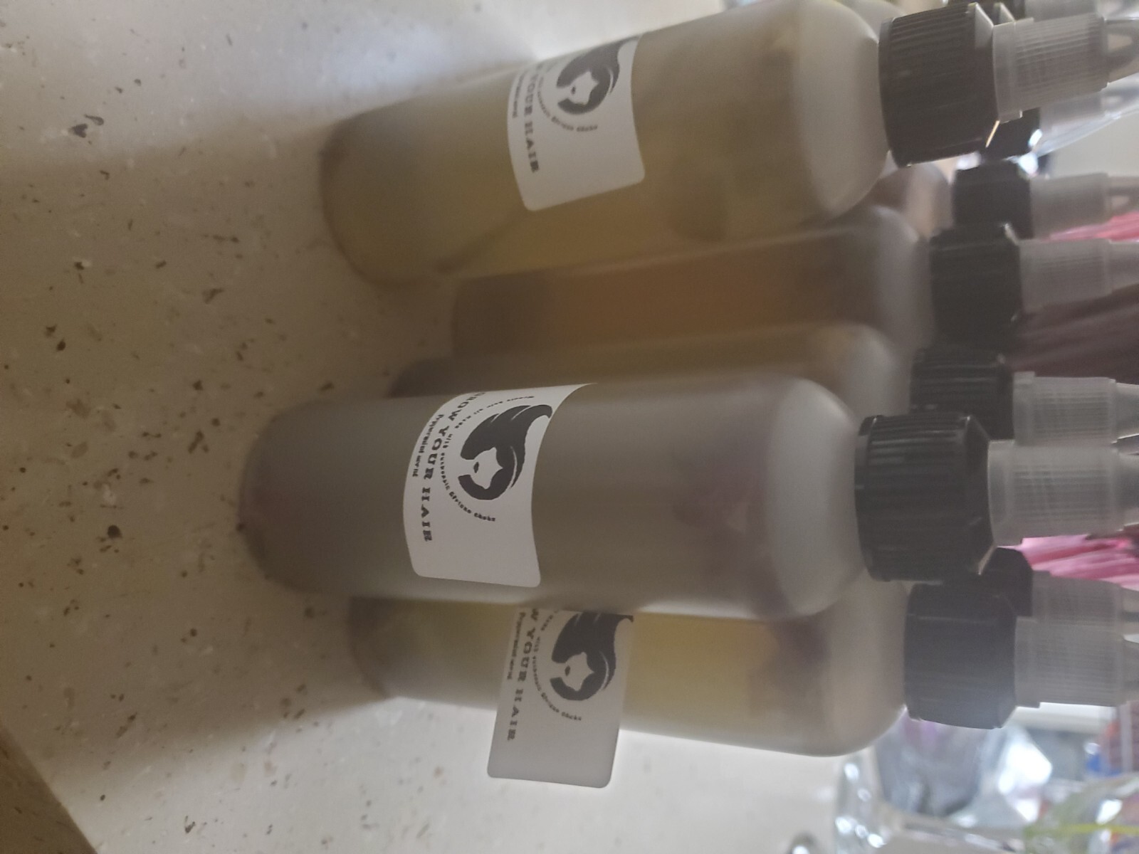 4 oz Hair Oil Bottle with Dropper for Easy Application-image
