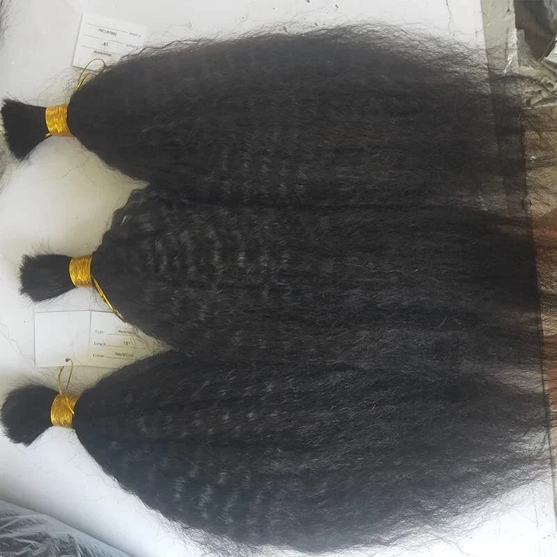 Изворотливый прямой человеческих волос оптом для плетения бразильский крючком косы волос 100 г - Изображение 4 из 4