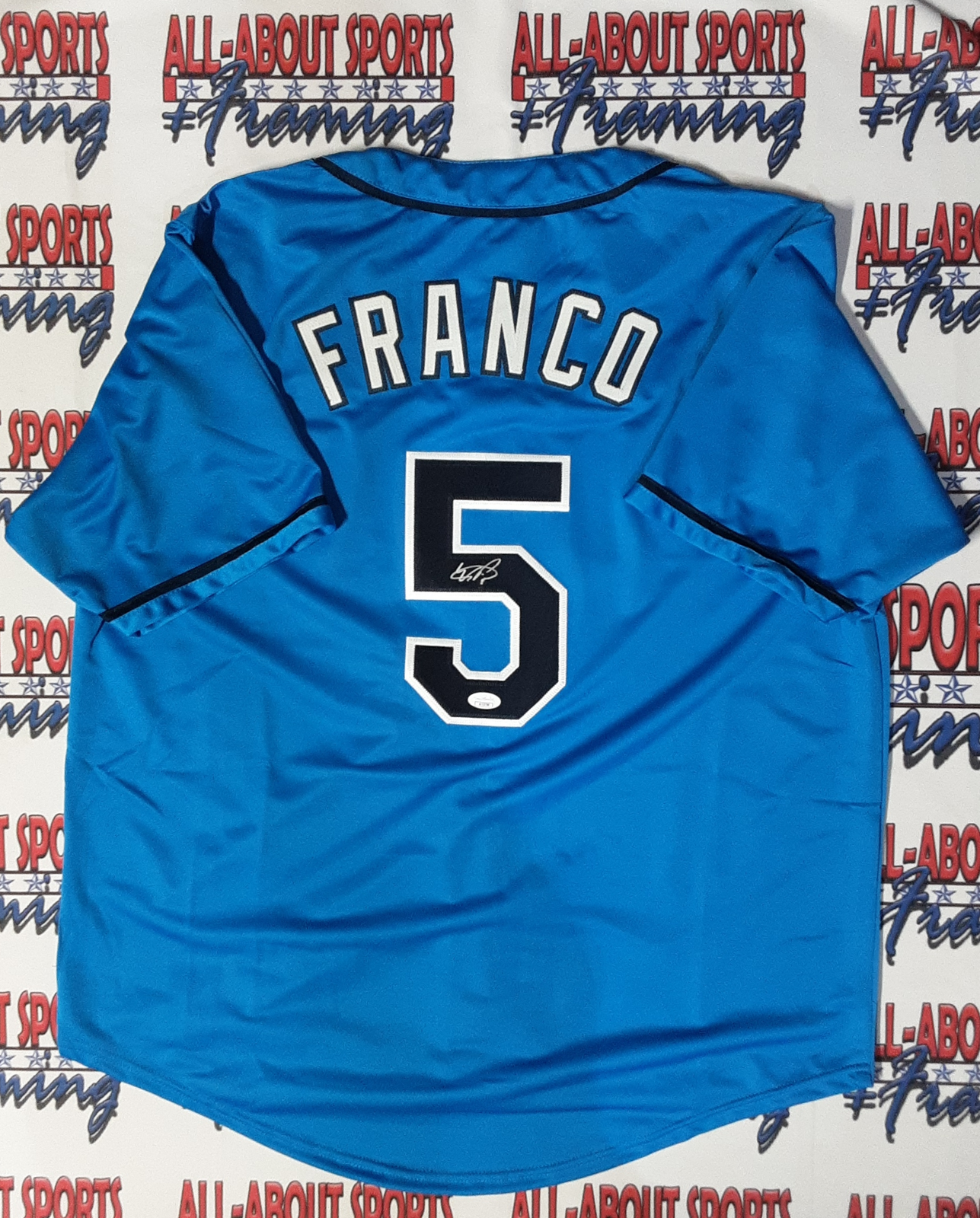 Wander Franco Authentic Signed Pro Style Jersey Autographed JSA R1 