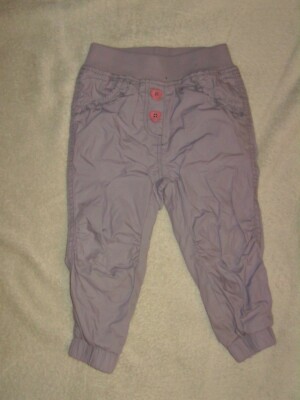 Gefütterte Mädchen Hose grau lässige Freizeit Hose Gr. 86 von DopoDopo
