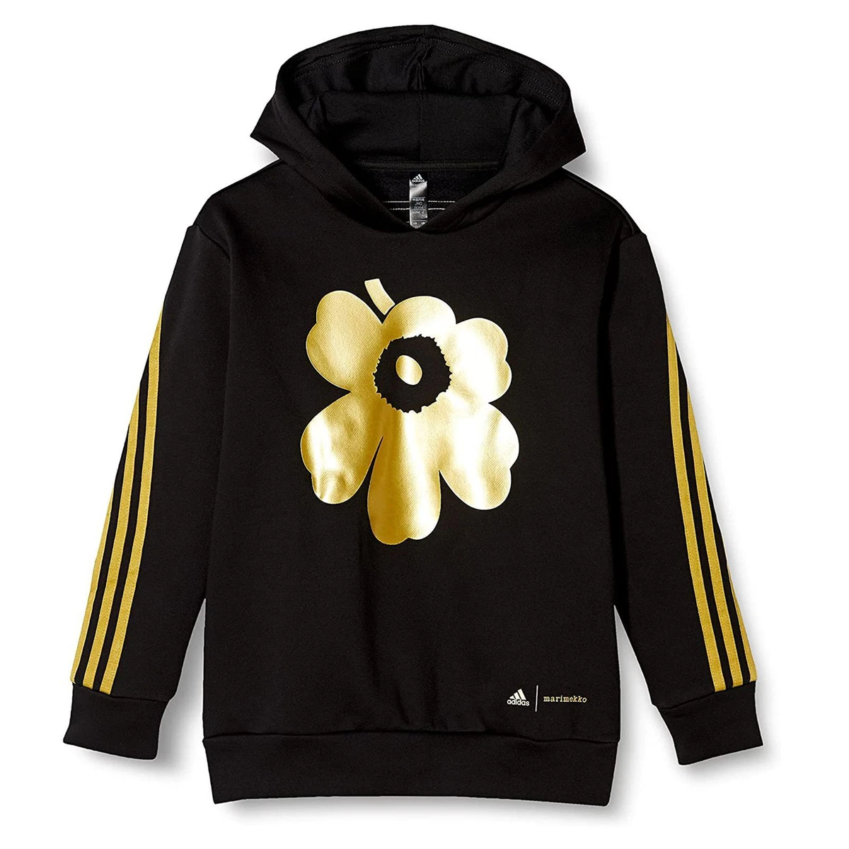 Adidas X Marimekko Hoodie Oversize Kids Hooded Sweatshirt Flower