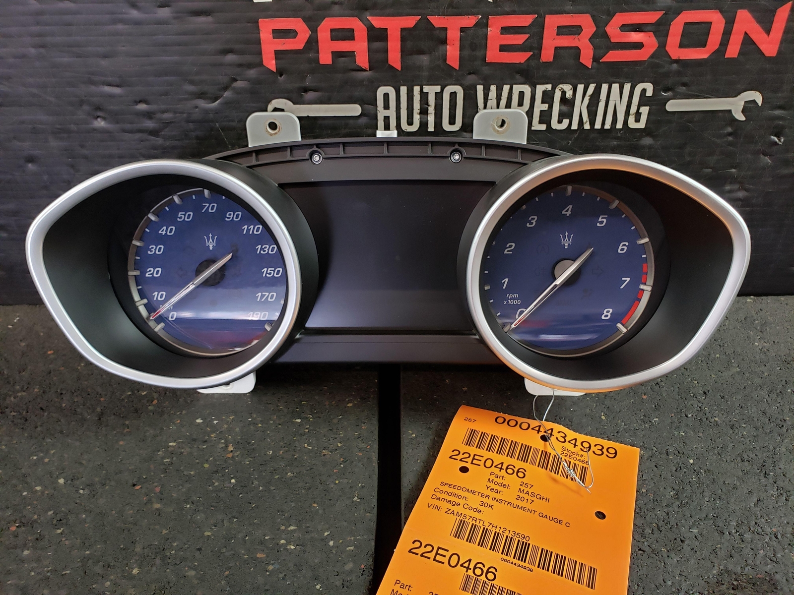 14-17 MASERATI GHIBLI SPEEDOMETER INSTRUMENT GAUGE CLUSTER 30,885 MILE 670100152