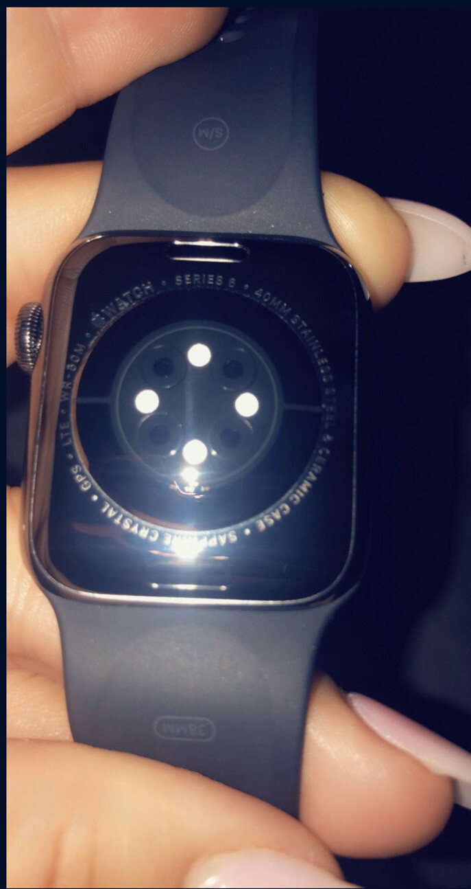 Apple Watch Series 6 40mm Graphite Stainless Steel Case Sport Band  