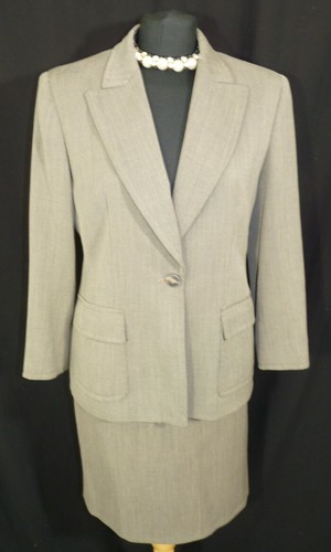 MAX MARA Suit Women's Formal Two Piece Pure Wool Skirt Jacket Uk 14 Eu 40 - Picture 5 of 10