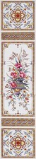 Mediterranean Hanging Floral Bouquet Ceramic Tile Mural 75cm x 15 cm Decorate UK