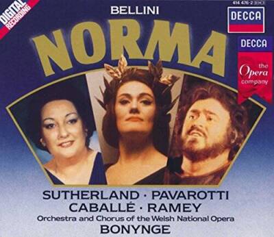 Bellini - Norma  Sutherland  Caball  Pavarotti  Ramey  WNO   - GOOD