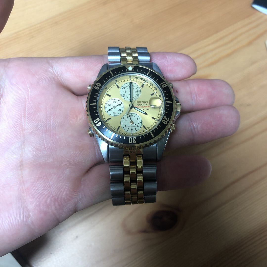 その他 Seiko 7T42-6A59 Vintage Seiko 7T42-6A59 Analog Quartz Men's Watch Needs Overhaul