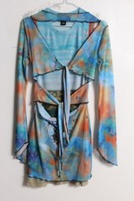 Urban Outfitters Archive Womens Retro Sheer Party  Dress  Size Small S (M28)