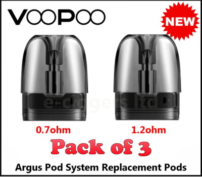 Voopoo Argus Pod System Replacement Pods - 3 Pack - 100% Authentic - UK  Stock