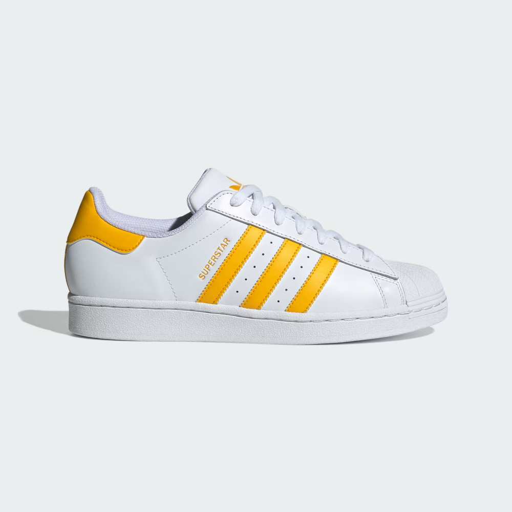 Adidas Men's Superstar 'White Crew Yellow' Shoes IE9048