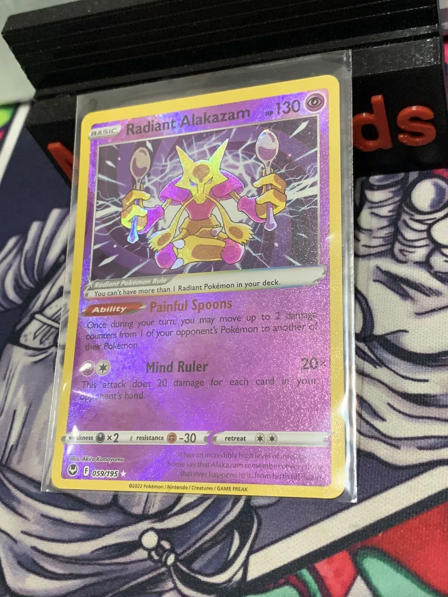 Pokemon - Silver Tempest - Radiant Alakazam - Radiant Rare - 059/195 - NM/M