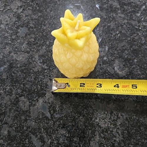 Small Yellow Pineapple Shapped Candle - Picture 14 of 16