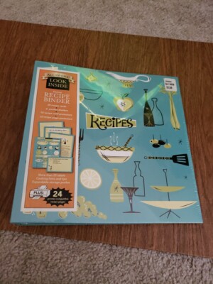 New Seasons Hardcover Deluxe Recipe Binder Blue - Binder Only Empty Inside