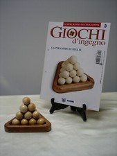 Giochi d'ingegno in legno 3 - Fabbri 2004 + fascicolo - La Piramide Di Biglie