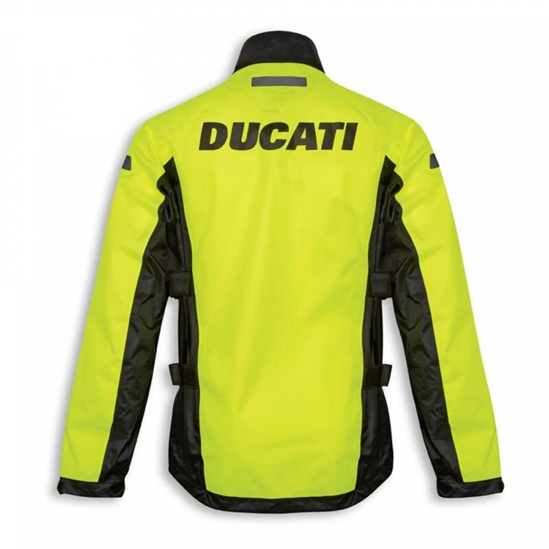 Ducati Spidi Aqua Rain Jacket Rain Suit Neon Yellow New - Image 2 of 2