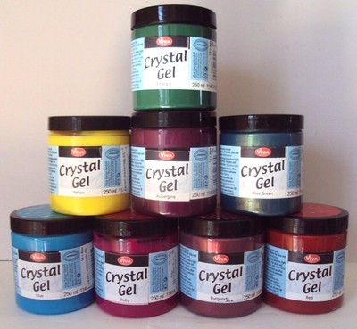 Viva Decor Chrystal Gel 3D Effects For Glass / Smooth Surfaces 8 Colors - NEW