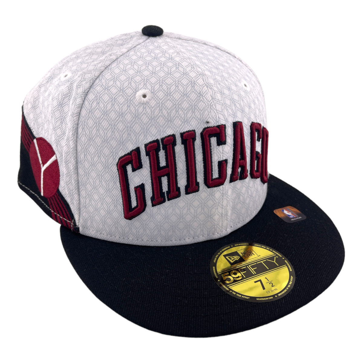 New Era Chicago Bulls 2022 City Edition White/Black/Red UV 59Fifty Fitted  Hat