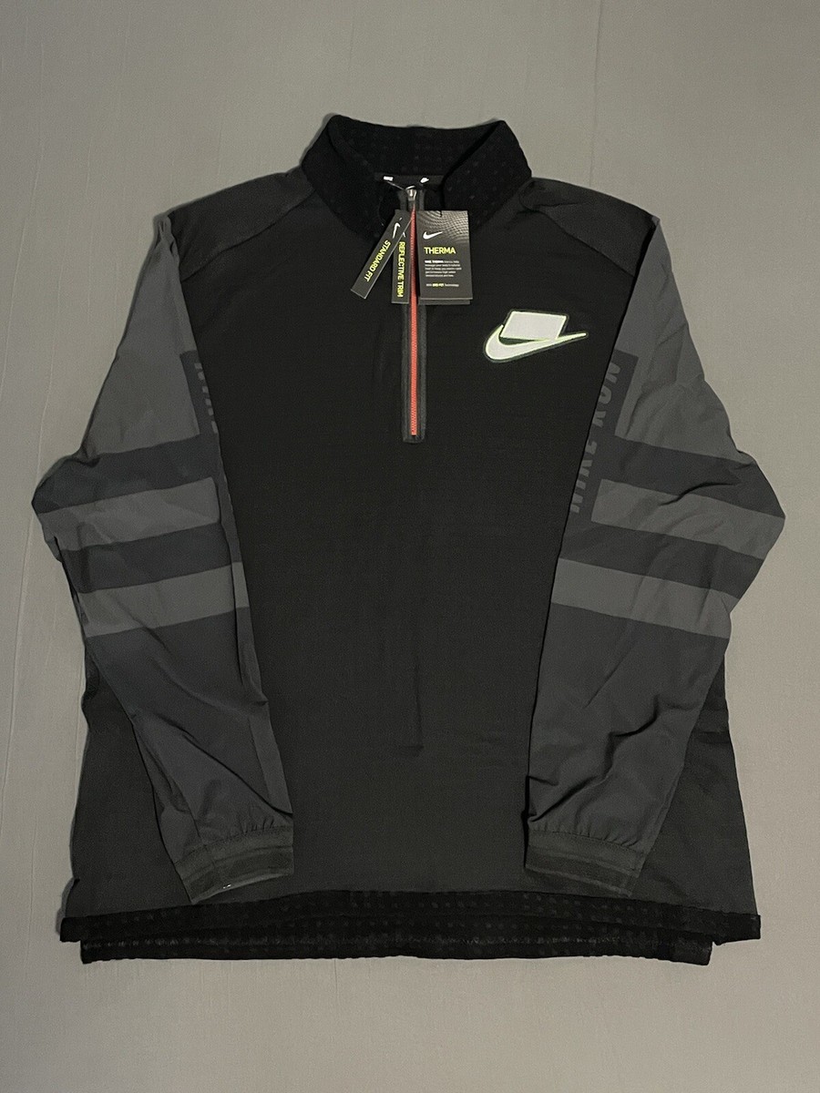 nike reflective half zip
