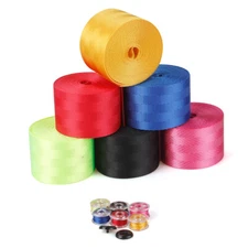Car Seat Belt Webbing Polyester Seat Lap Retractable Nylon Strap 3.5M