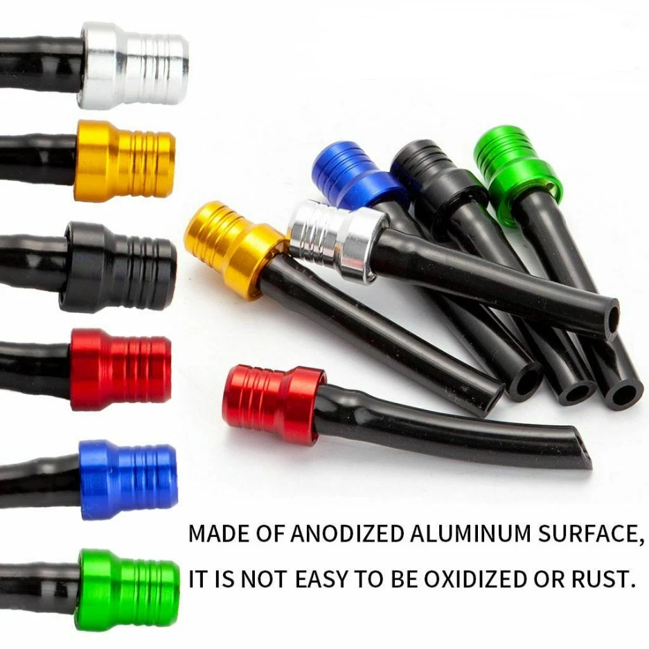 6PC Motorcycle Gas CAP VENT Tank Fuel Air Breather Valve Hose Tube Dirt Bike ATV Foto 2 de 4
