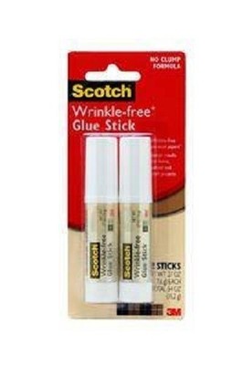 3M - 7010311054 - Scotch Wrinkle Free Glue Stick 6008WF-2 .27 oz 2-Pack