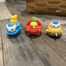 Octonauts Figures Mini Roller Cars Gup Speeders 2013 Mattel Lot Of 3