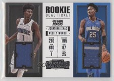 2017 Contenders Rookie Ticket Dual Swatches Wesley Iwundu Jonathan Isaac Wes 9gb
